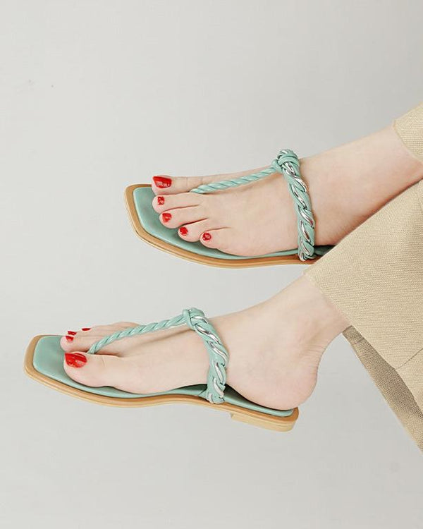 Casual Summer Flats_green