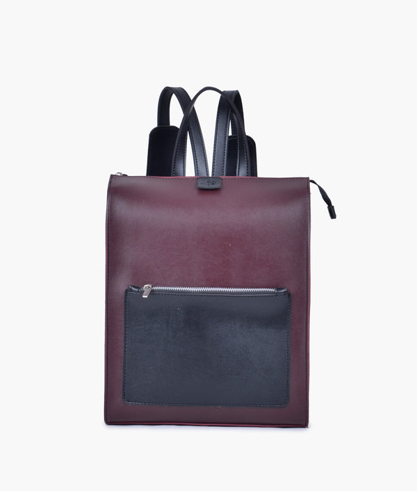 RTW Creation - Burgundy and black adventure backpack
