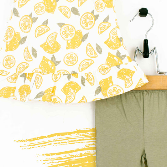 DS Baby Girl 3 Piece Set Lemon Print