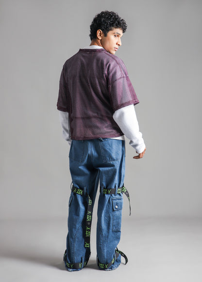 Construction Belt Cargo Denim Jeans