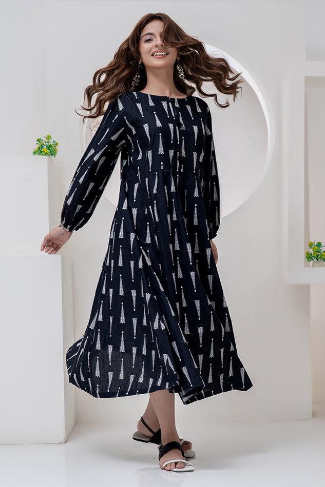 Maxi-019, Long Maxi, One Piece Maxi Digital Print