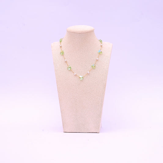 Butterfly Kisses Necklace Pink