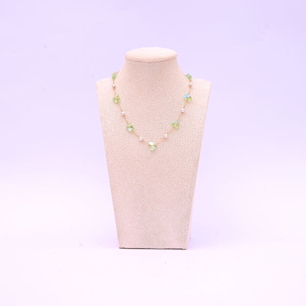 Butterfly Kisses Necklace Pink