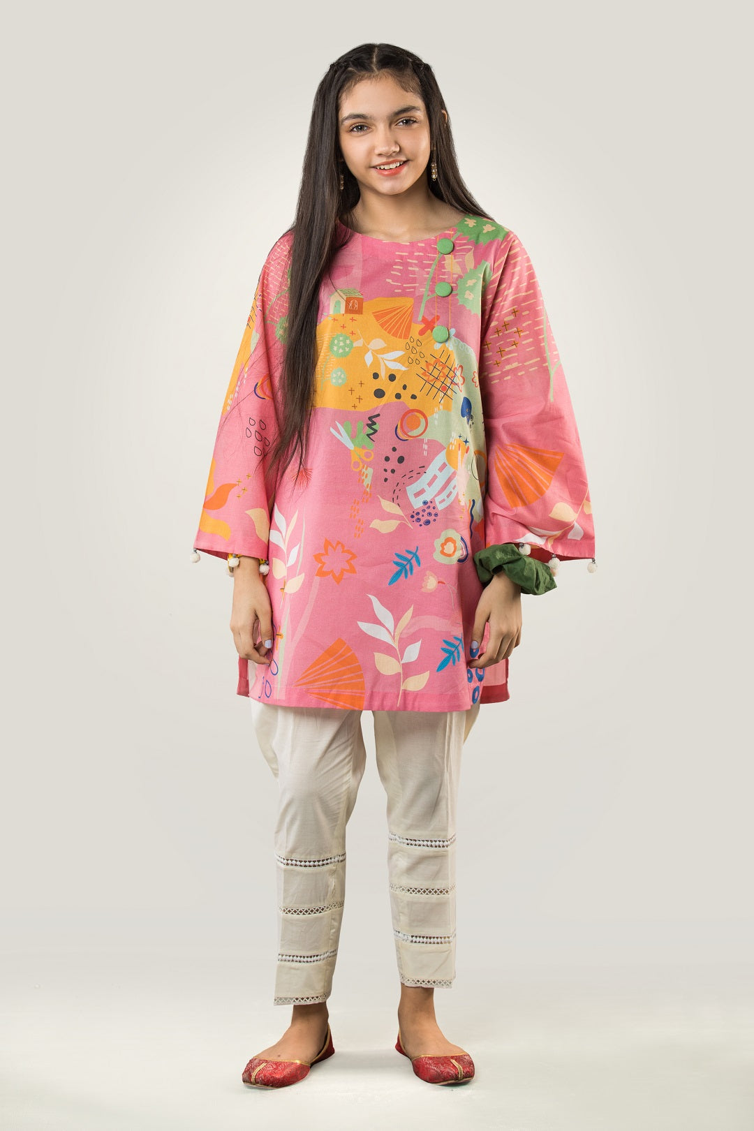 POP ART Digital Printed Lawn Shirt & Cotton Trouser