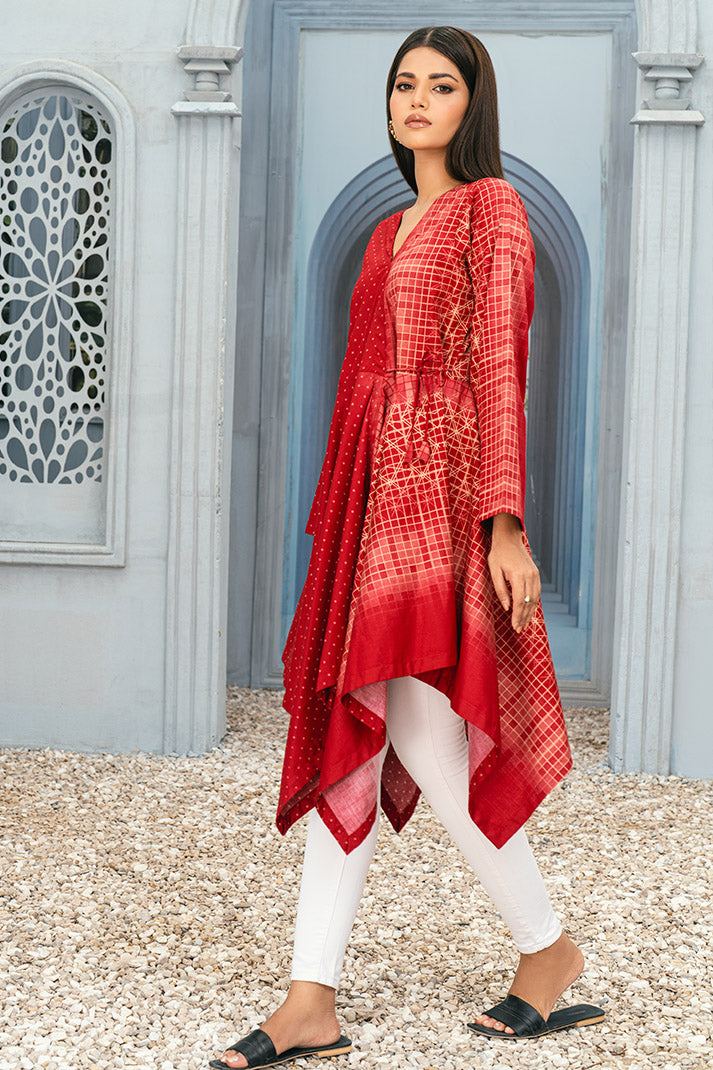 Geometrical Printed Flair Frock FRK-053