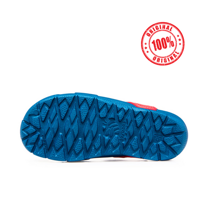 Joy-Bees Kids Creek Sky Blue / Red Strap Sandal