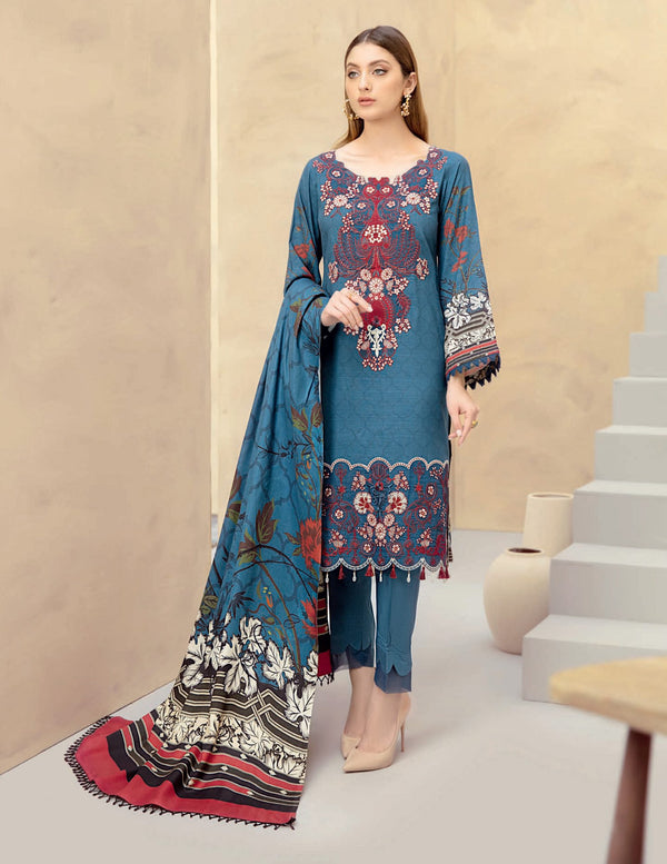 RAMSHA DASTOR LUXURY LINEN Unstitched Collection-E-105