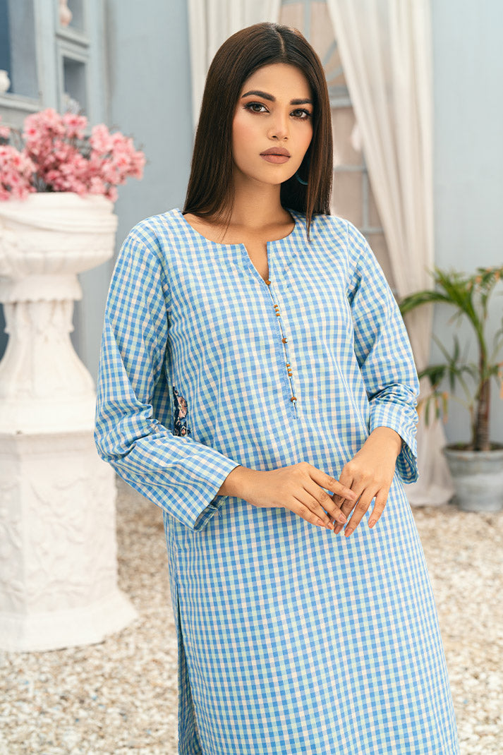 2 pc Yarn Dyed Fabric Kurta Suit WEMB-003