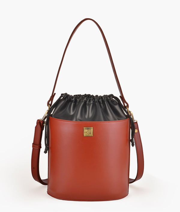 RTW Creation - Rust top-handle bucket bag