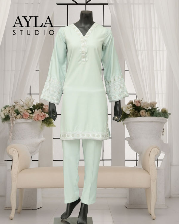 Noor E Rang by Ayla Studio Stitched 2 Piece Summer Collection'2025-Hareem