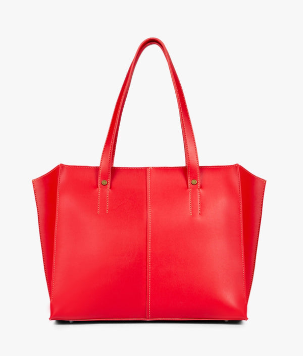 RTW Creation - Red over the shoulder tote bag
