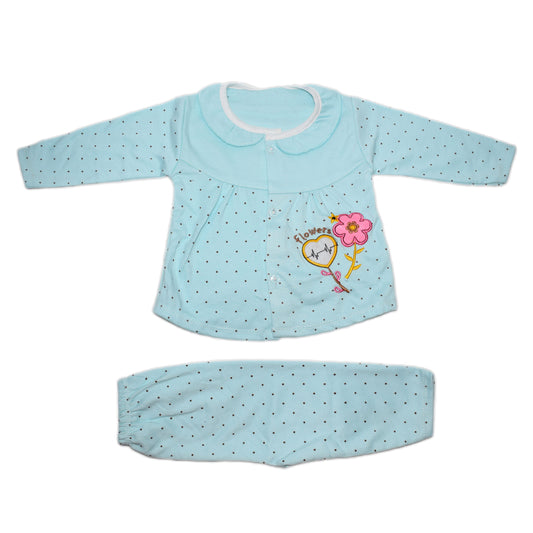 Baby printed/Embroided dress. Age 0 to 06 months. -1