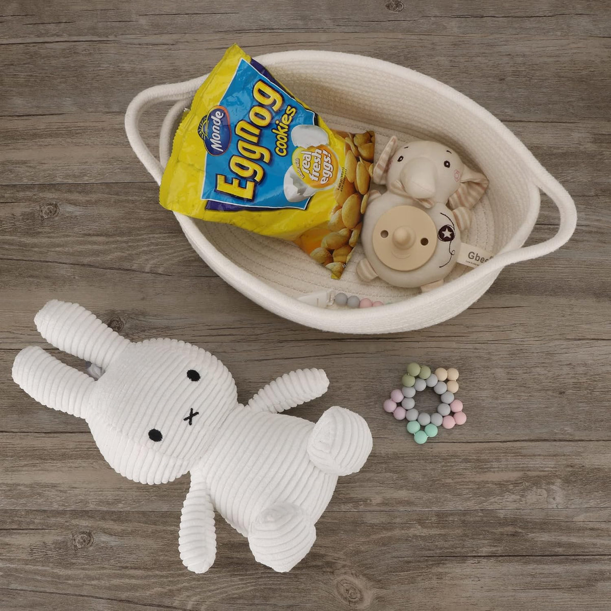 Multi-Purpose Cotton Rope Organizer Storage Basket (Small)