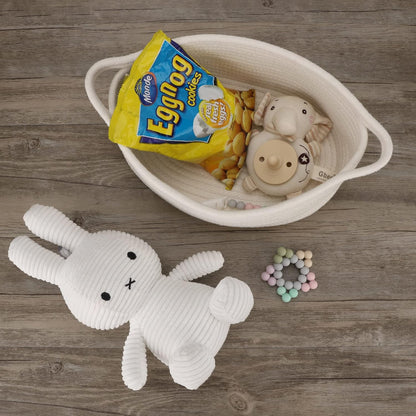 Multi-Purpose Cotton Rope Organizer Storage Basket (Small)