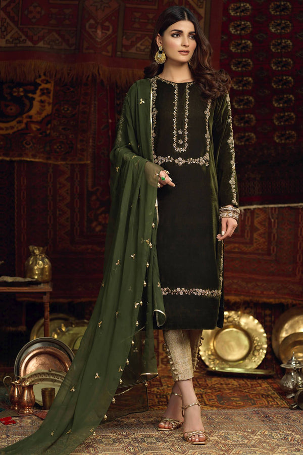 Makhmal By Zaaviay Stitched Nageen (Three Piece)