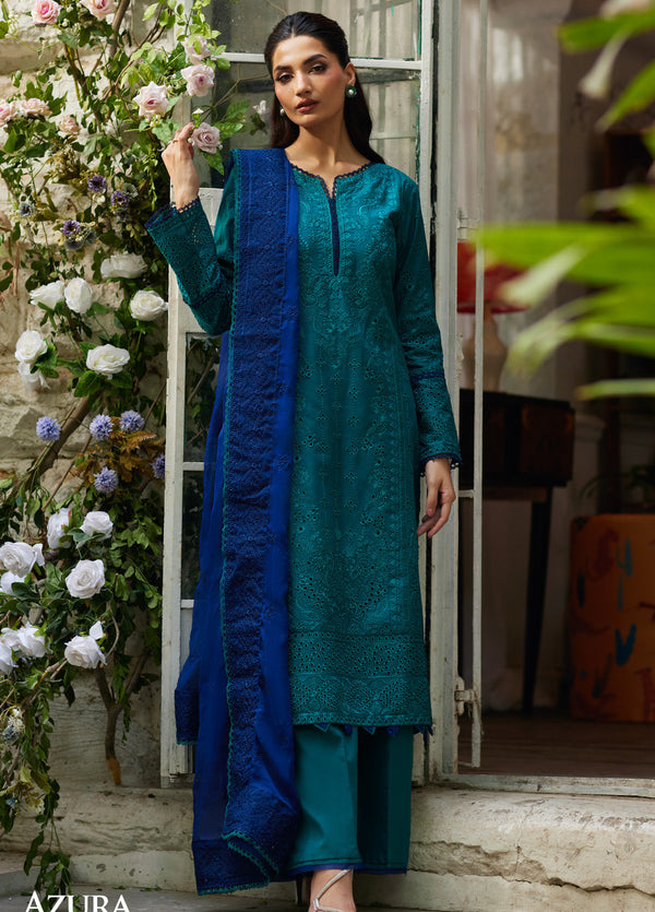 Lumiere By Gulaal Embroidered Lawn 3 Piece Unstitched Suit GL25L D-04 AZURA