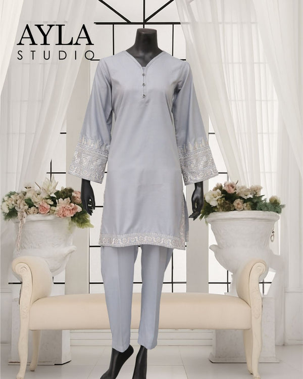 Noor E Rang by Ayla Studio Stitched 2 Piece Summer Collection'2025-Neelofar