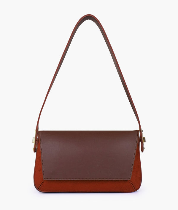 RTW Creation - Dark Brown mini flap bag