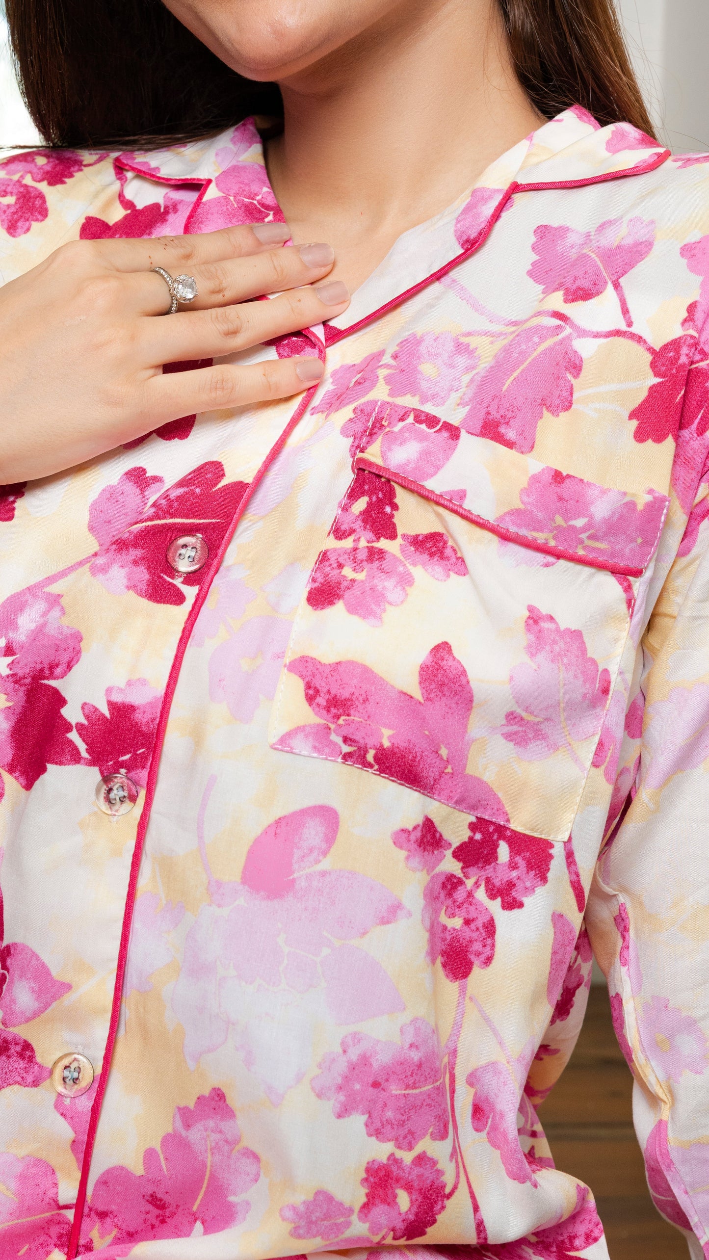 Pink Roses PJ Set