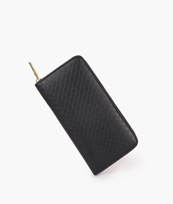 RTW Creation - Black weave pattern wallet