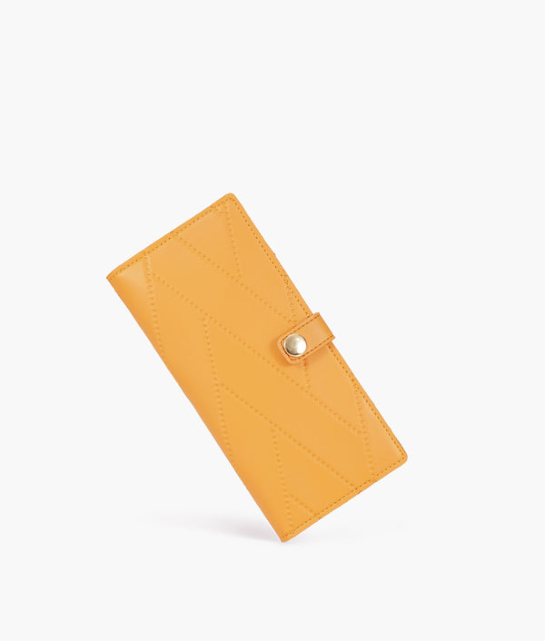 RTW Creation - Mustard quilted two-fold wallet