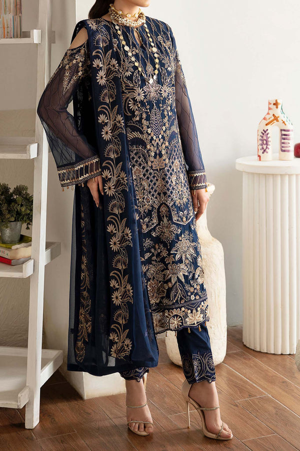 Rangoon by Ramsha Unstitched 3 Piece Chiffon Vol-11 Collection'2023-D-1111