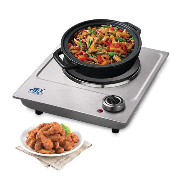 ANEX HOT PLATE SS SINGLE 1500W AG-3061ON INSTALLMENT BY HOMECART WITH FREE SHIPPING AND FREE SURPRISE GIFT