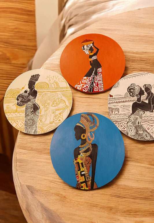 African ladies series set of 4