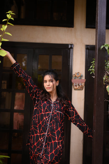 BURNING WEB PJ Set