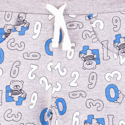 Baby Boy Grey Bear Jersey Shorts