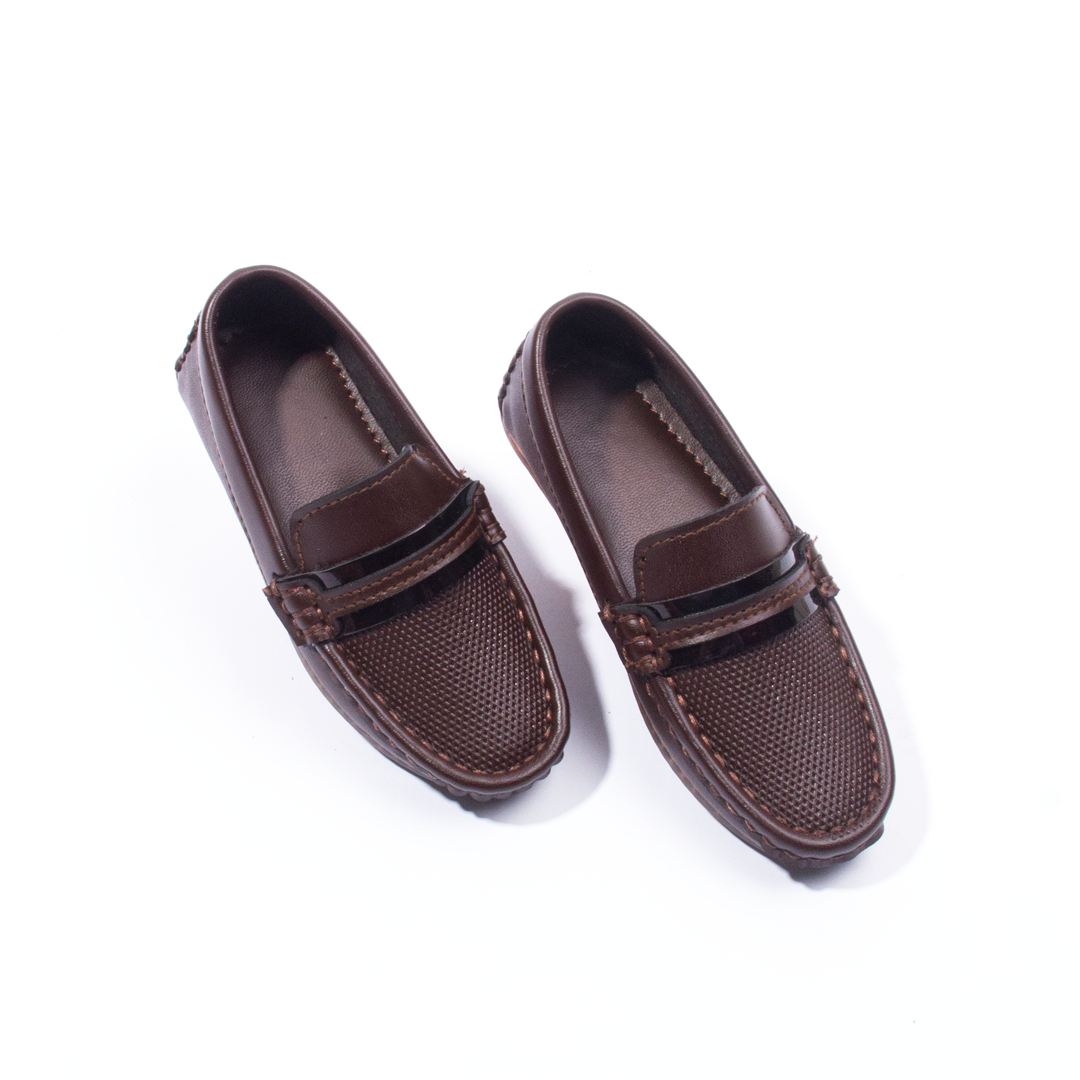 Baby Boy Brown Belt Fancy Loafers