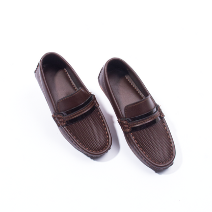 Baby Boy Brown Belt Fancy Loafers