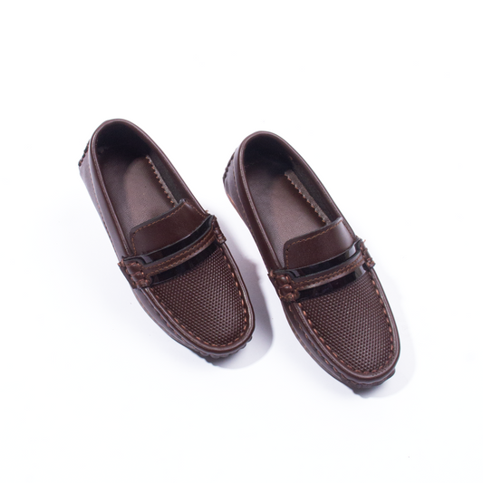 Baby Boy Brown Belt Fancy Loafers