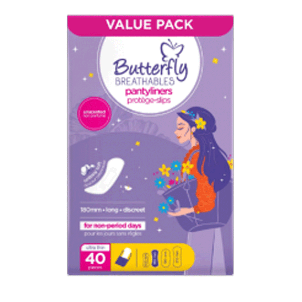 Butterfly Breathables Pantyliners Ultra Thin 40`s