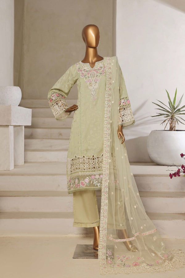 Sada Bahar Stitched 3 Piece Luxury Jacquard Collection'2025-JC-2-Pista