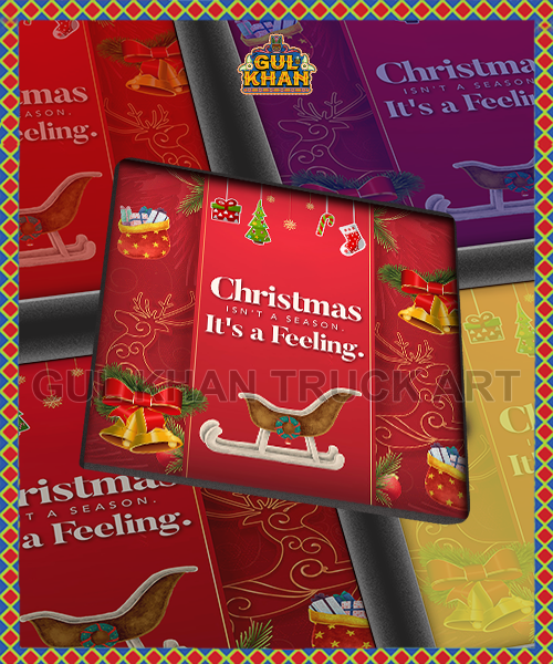 It's a Feeling (Christmas ) Printed Coaster Design