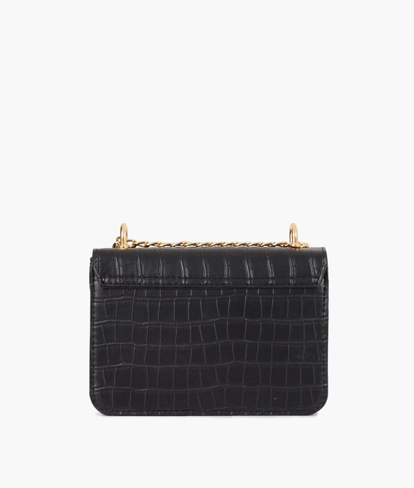 RTW Creation - Black mini chain-handle cross-body bag
