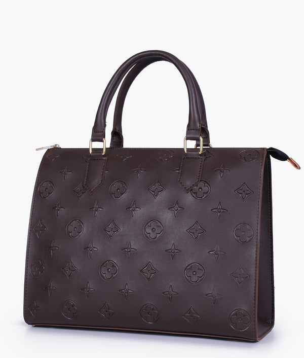RTW Creation - Dark brown on-the-go handbag
