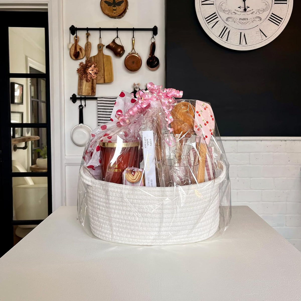 Multi-Purpose Cotton Rope Organizer Storage Basket (Small)