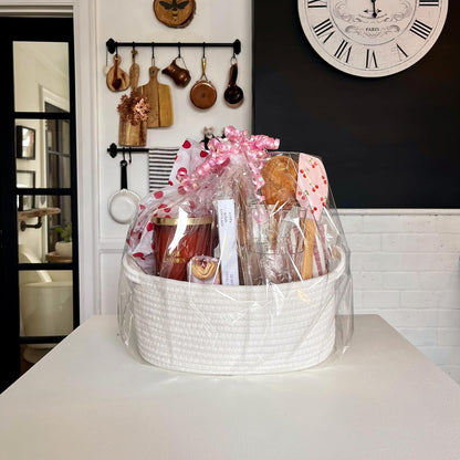 Multi-Purpose Cotton Rope Organizer Storage Basket (Small)