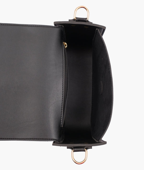 RTW Creation - Black saddle buckle bag