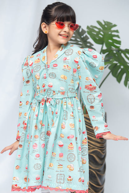 PRINTED FROCK SKU: FRK-040