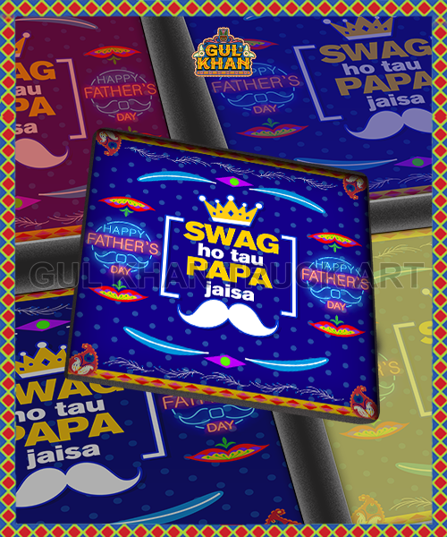 Swag Ho Tau Papa Jaisa (Fathers Day) Coaster Design