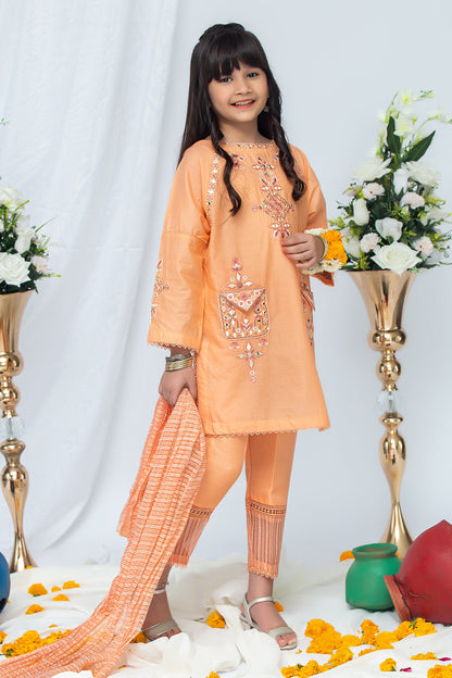 3PCS Jacquard Suit Shirt, Dupatta & Cotton Trouser SKU: EMB-035