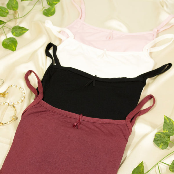 Camisole, Ultra Soft Viscose Lycra Slip, MAROON