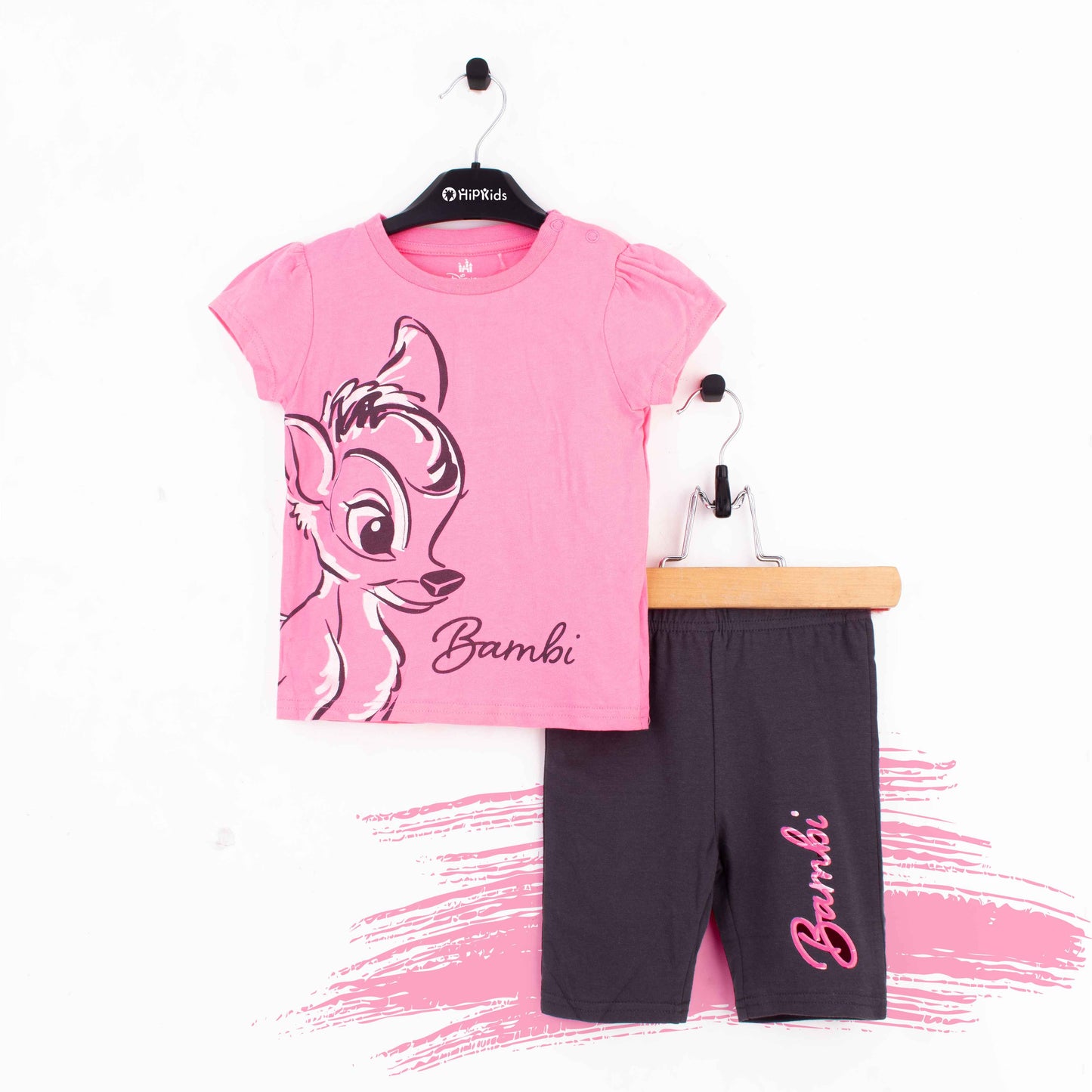 DS Baby Girl 2 Piece Set Pink Bambi