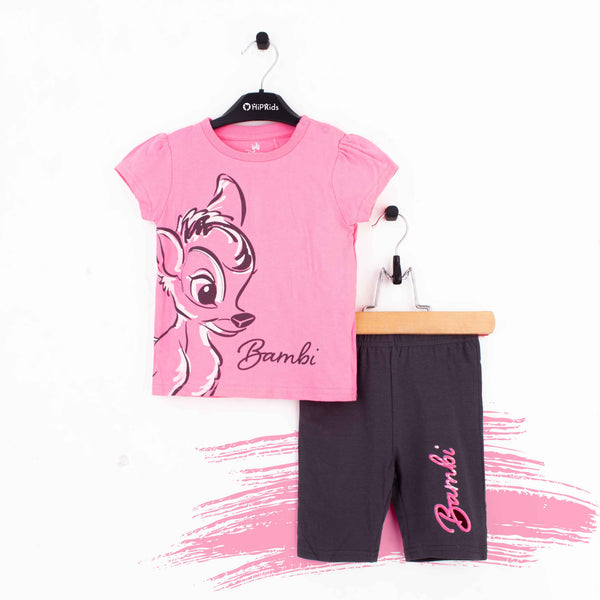 DS Baby Girl 2 Piece Set Pink Bambi