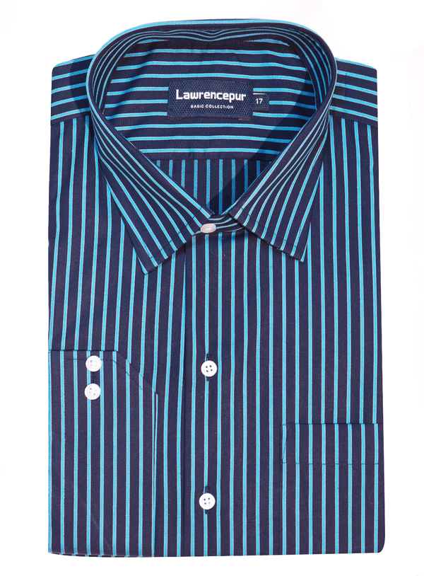 Lawrencepur Formal Stripe Shirt For Men - LP23S 07