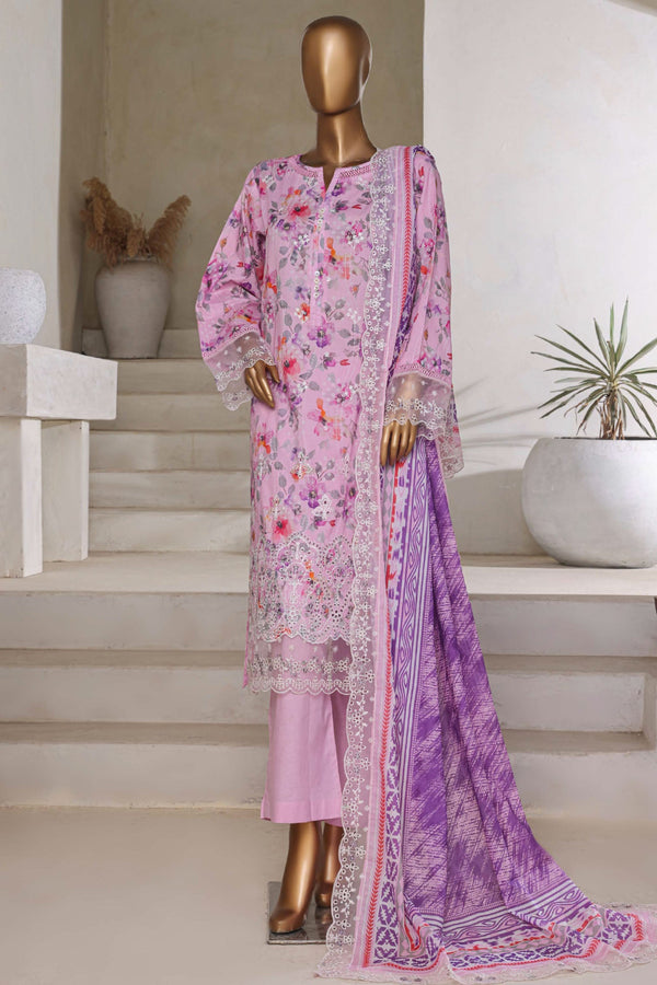 Amyrah By Sada Bahar Stitched 3 Piece Emb Festive Vol-03 Collection'2025-CKD-1043-Pink