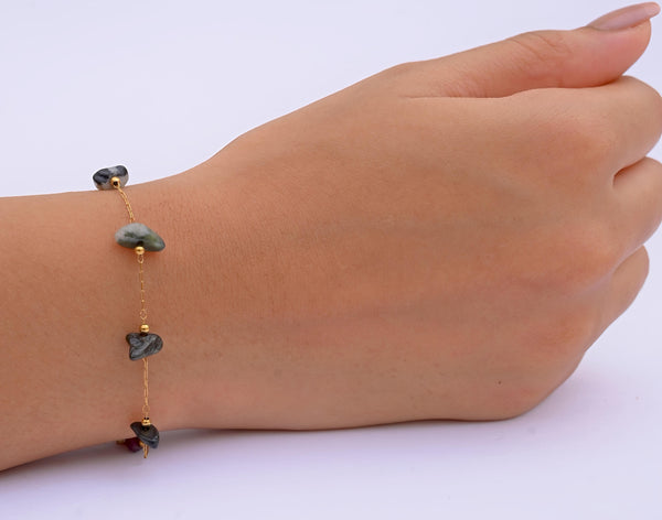 Uncut Beauty Bracelet Tourmaline (Watermelon)